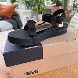 Teva Women's Black Platform Sandals
